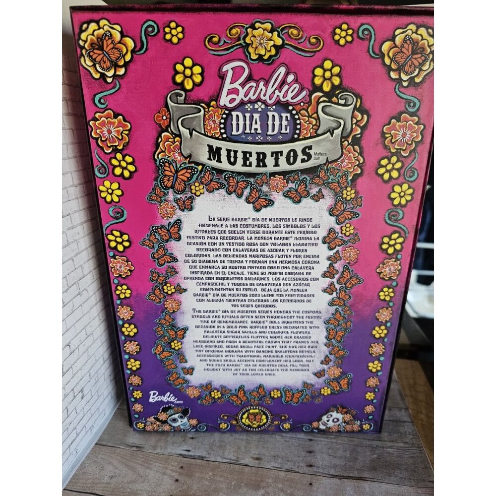 Barbie Signature Rare 2023 Día De Muertos Barbie Doll Mattel HJX14 Fashion Doll - Picture 3 of 5